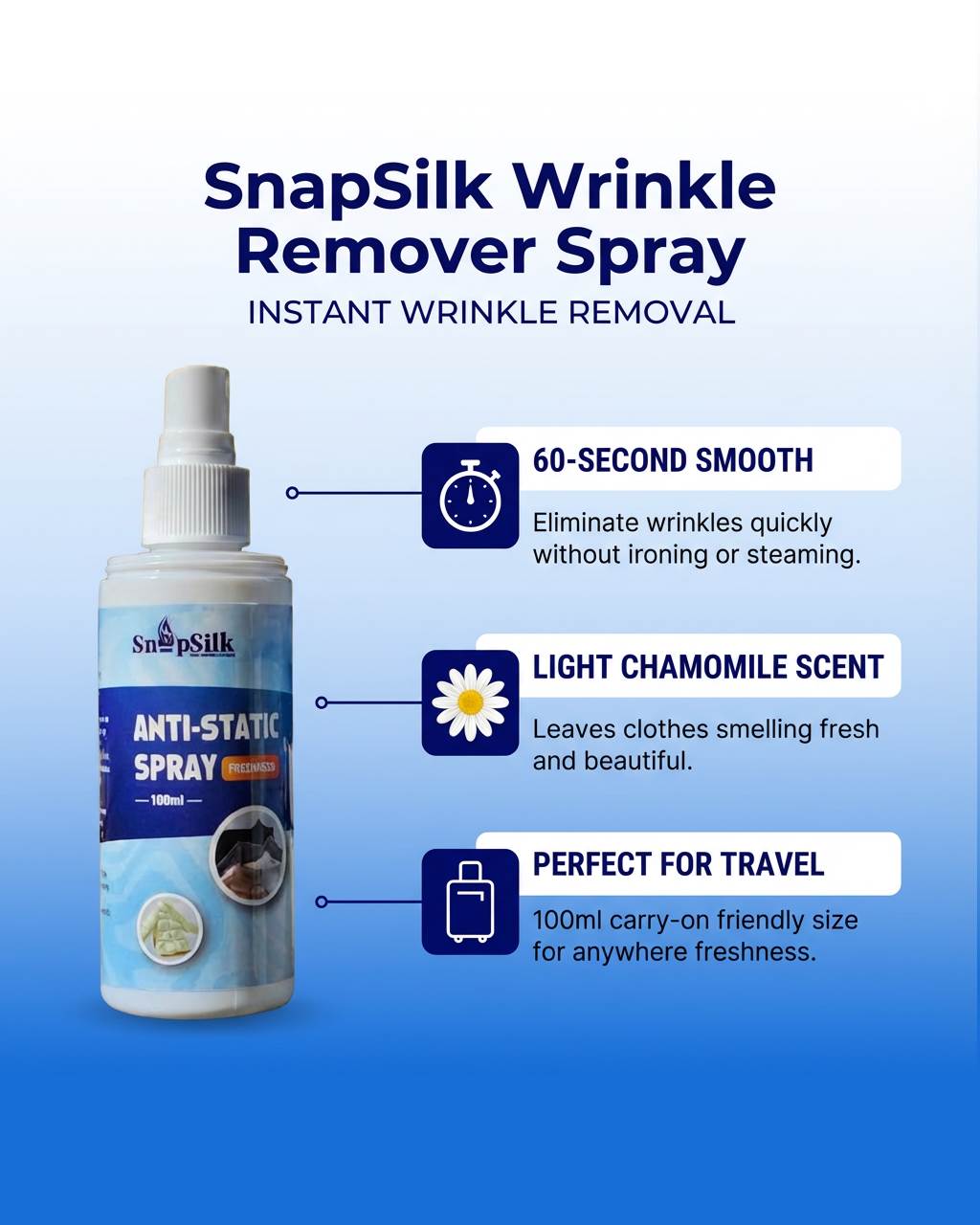SnapSilk Wrinkle Remover Spray