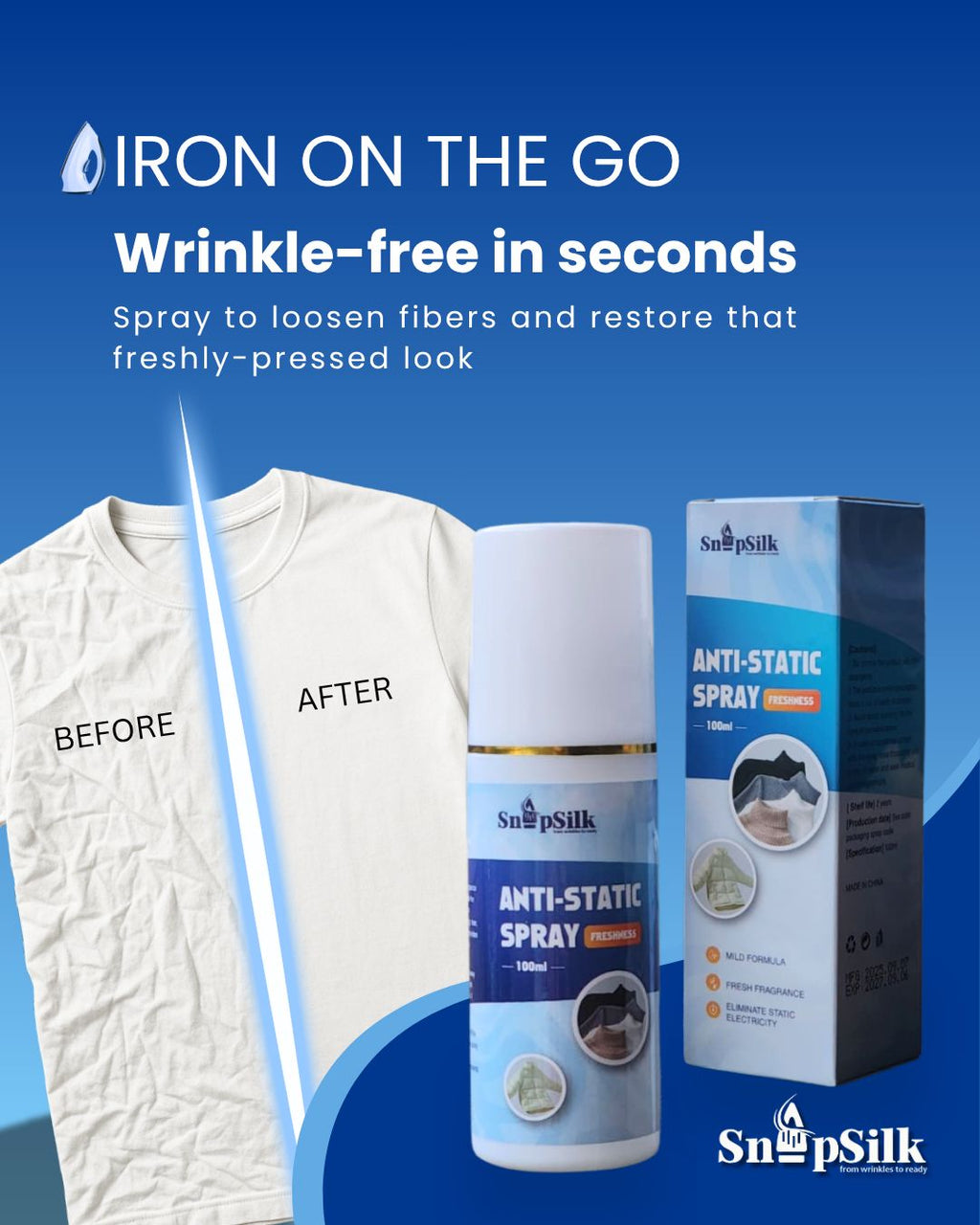 SnapSilk Wrinkle Remover Spray